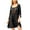 Black, variant on Women's Beach Swimsuit Sheer Cover Up Uv Protection Thin Soft Chiffon Swimwear Light Sexy Swimming Knit Black Small-X-Large
