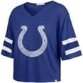 thumbnail image 2 of Women's '47 Royal Indianapolis Colts Premier Scout Cropped V-Neck T-Shirt, 2 of 3