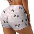 thumbnail image 2 of Naloa Cute Panda Biker Shorts for Women Seamless Scrunch Short Women’s Yoga Shorts for Gym Running Sport Shorts - XX-Large, 2 of 9