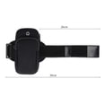 thumbnail image 2 of FUEENIRVA Brazalete Deportivo Negro Con Bolsillo Para Llaves Y Teléfono Ideal Para Correr Y, 2 of 8