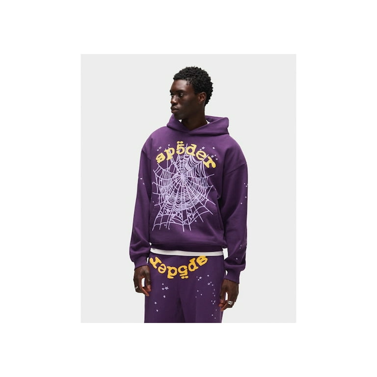 Sp5der Men's Star OG Web V2 Hoodie Purple, from StockX - Walmart.com