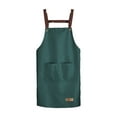thumbnail image 2 of Waterproof Oil-Proof Kitchen Apron, PVC Washable Dirt-Resistant Cooking Apron with H-Strap and Phone Pocket, Multiple Colors for Baking and Home Use, 2 of 5
