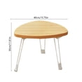 thumbnail image 3 of Rewenti Small Table Foldable Sofa Side Table Mobile Small Round Table Small Household Dining Table Outdoor Household, 3 of 6