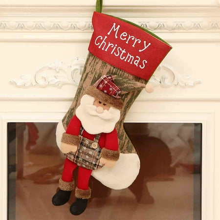 

Mittory Gift for Women Mewn Stickers Christmas Socks Gifts Candy Bags Christmas Tree Window Pendant 1PC