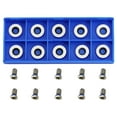 thumbnail image 6 of Milue 10x/Set 12mm Round Carbide Inserts Cutters Knives for w/ Screws RPMW1003MO VP15T, 6 of 6