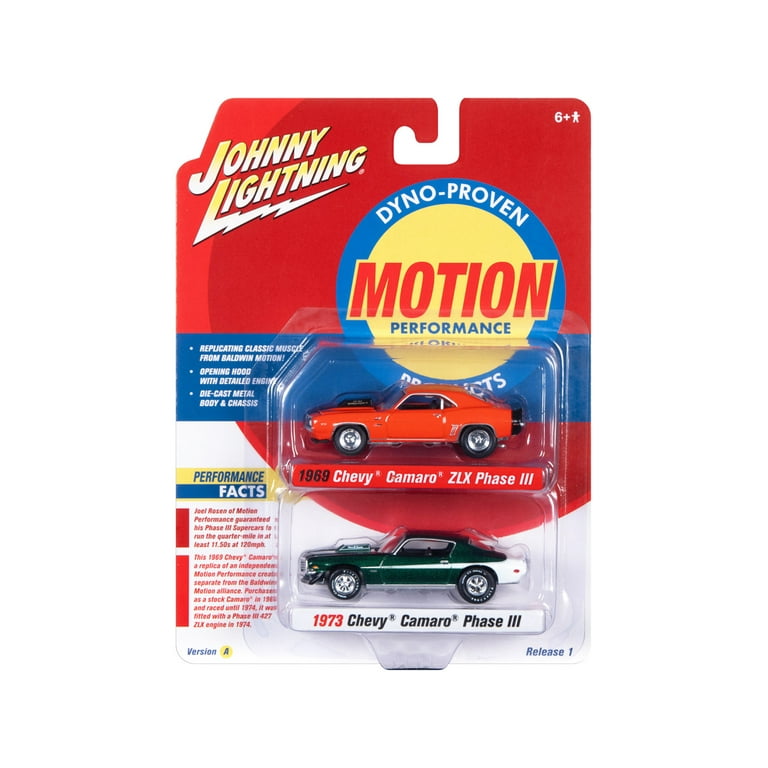 JohnnyLightningミニカー6台セットCamaro Mustang Johnny Lightning 1:64 - 2 Pack - Yenko 1969 & 1967 Chevrolet