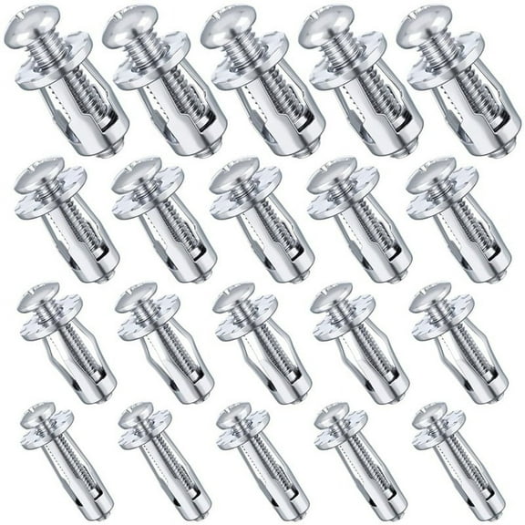 20pcs M 4 M5 M6 M8 Jack Nuts, Carbon Steel Expansion Screw Nut Fasteners for Securing Plate Frame Container Tag