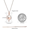 thumbnail image 2 of Eye of Heart Cremation Jewelry Urn Ashes Necklace for Women Dad Memorial Ashes Holder Keepsake Pendant Locket Necklace for Loved One, 2 of 7