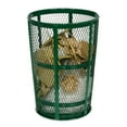 thumbnail image 4 of Global Industrial Outdoor Metal Trash Container, 48 Gallon, Green, 4 of 5