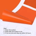 thumbnail image 4 of PATIKIL 8x3.3" Footprint Sticker, 4 Pairs PVC Shoes Floor Decal Sign for Class Decor Stair Guide, Orange, 4 of 6