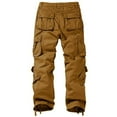 thumbnail image 2 of JuicyTrendz Men’s Cotton Cargo Work Pants Outdoor Trousers with Multi Pockets Mud W34-L34, 2 of 4