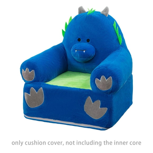 Folding Children Sofa Backrest Armchair 2 In 1 Folding Children Sofa Cute Cartoon Lazy Sofa Baby Chairs Comfy Foldable Couch & Reading Chair Without Padding Or Padding Core