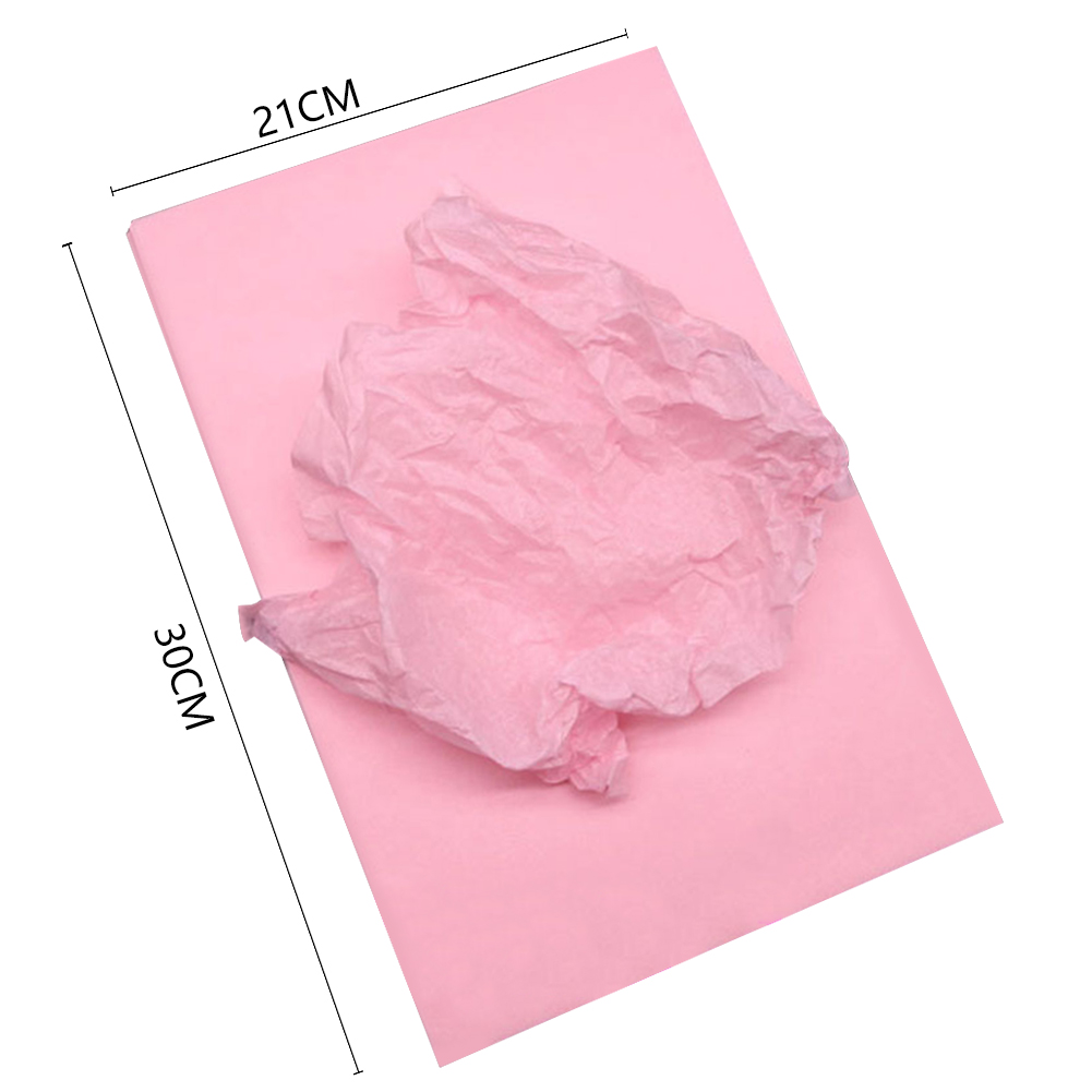 LoyGkgas New 100 Sheets Liner Tissue Paper Wrapping Shoes Clothes Gift  Packaging (Pink)