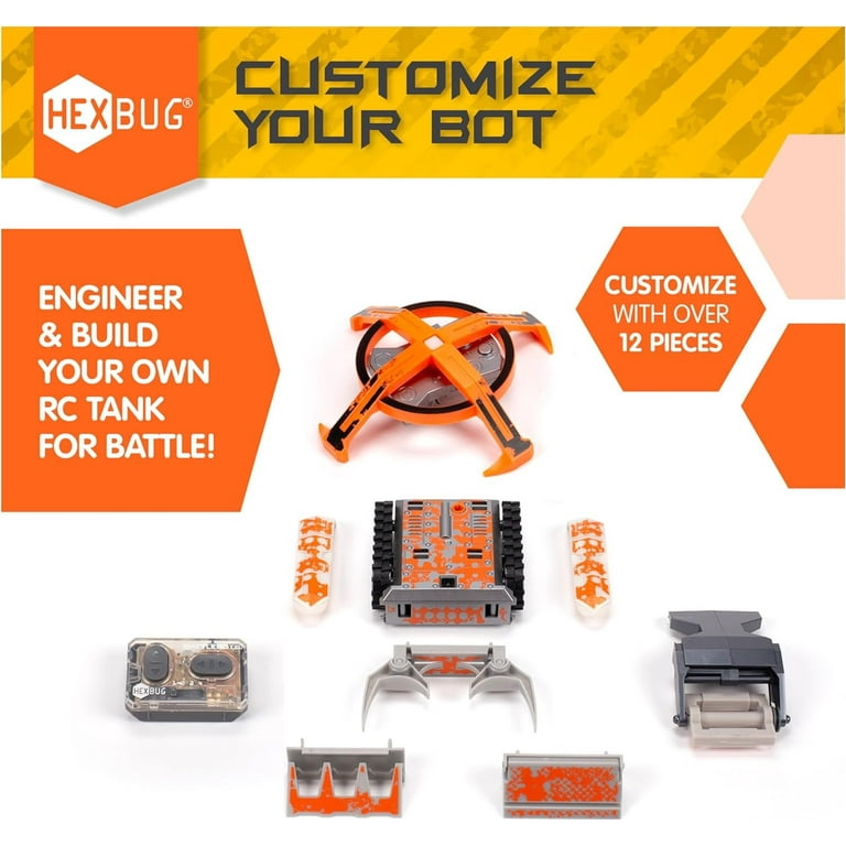 HEXBUG BattleBots Build Your Own Bot Tank Drive Toys for Kids Fun Battle Bot Hex Bugs