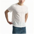 thumbnail image 6 of Fanxing Men's Slim Fit Tall T-Shirt Soft Crew Neck Casual Tee for Tall Men Black,XXL, 6 of 8