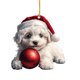 thumbnail image 2 of 6 colgantes con forma de árbol de Navidad, forma de perro, adorno navideño, trineo, libros navideños, adornos acrílicos, regalos para amantes de los libros, adornos navideños, etiqueta acrílica., 2 of 9
