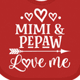 thumbnail image 4 of Inktastic Pepaw and Mimi Love Me Boys or Girls Baby Bib, 4 of 4