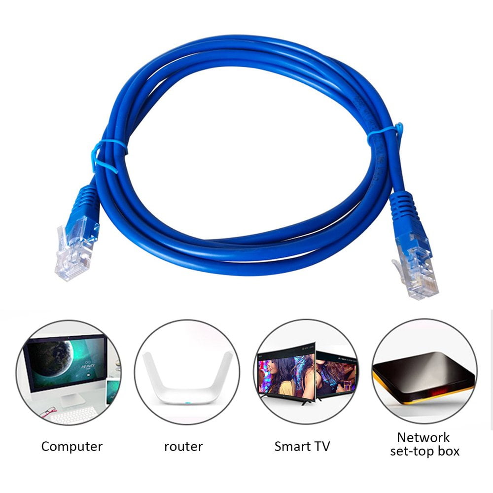 25FT 50FT 75FT 100FT Hi-Speed Cat5e RJ45 Ethernet Patch Network Router Cable Lot 