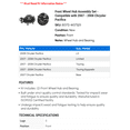 thumbnail image 2 of Front Wheel Hub Assembly Set - Compatible with 2007 - 2008 Chrysler Pacifica, 2 of 2