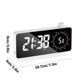 thumbnail image 3 of YIMWNYI Digital Alarm Clock with Timer, Battery Operated Countdown, 6.3" LED, Adjustable Brightness, Portable Desk Clock for Office, Bedroom, Study, Snooze Function, Temperature & Date Display, 3 of 6