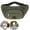 Army Green, variant on Clossjun Men Women Large Crossbody Bags Waistpacks With 3-Zipper Pockets Adjustable Belt Casual Bags Workout Traveling Running Daypacks Khaki