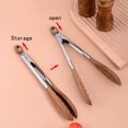 thumbnail image 4 of Cooking Tongs Walnut Wood Tongs Cooking Tongs Stainless Steel Non Walnut Tongs Wooden Tongs Cookware Barbecue Tongs For Cooking And Kitchen Tongs Eco Friendl Paper Chip Bags Storage Clips Snack Clips, 4 of 4