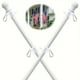 thumbnail image 1 of Asta de bandera para muebles de exterior, kit de asta de bandera de pared con anillo giratorio de 360 grados, kit de asta de bandera de acero inoxidable, ideal para casas, jardines, patios, cercas ext, 1 of 7