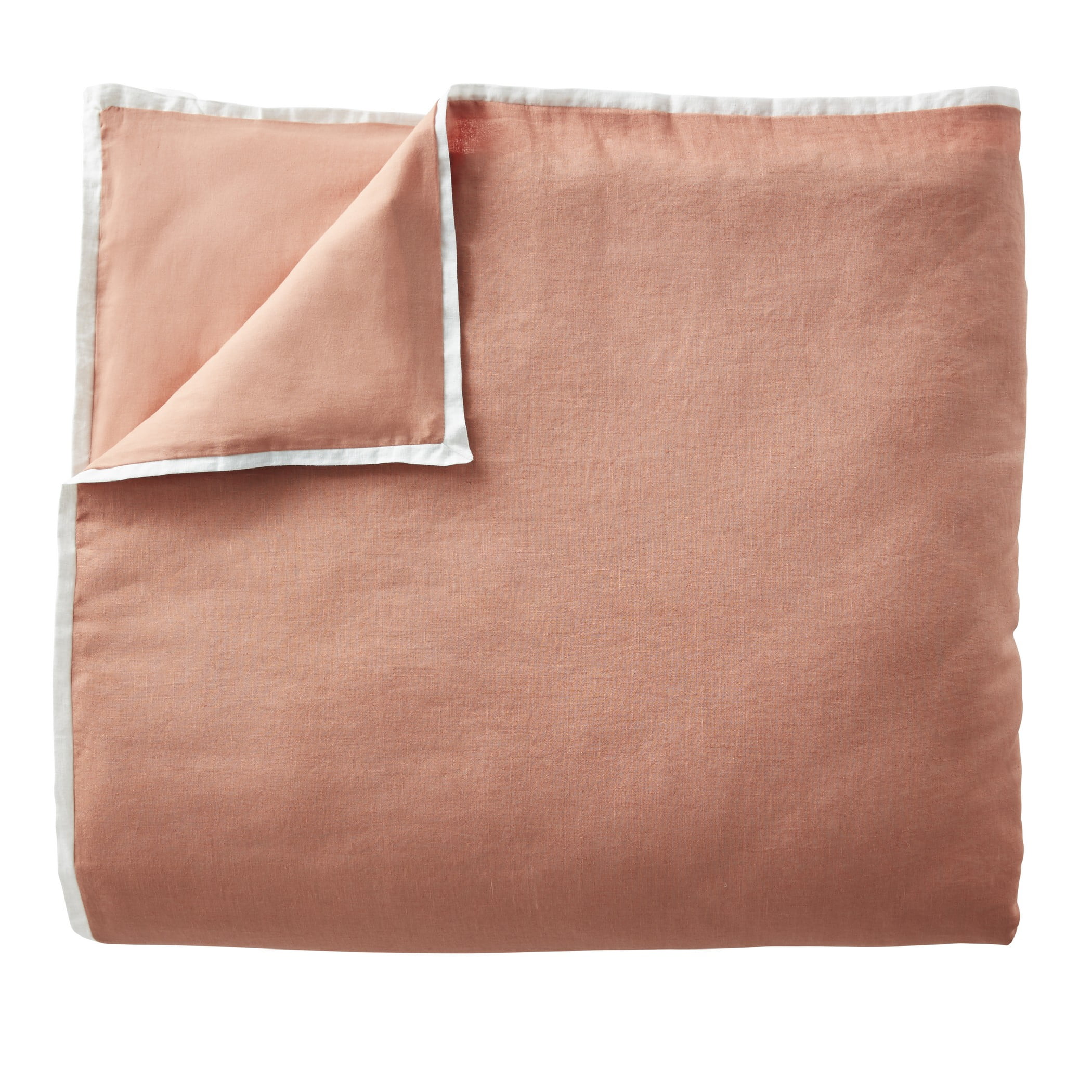 Better Homes & Gardens 3-Piece Terracotta Linen Duvet Cover Set, Full/Queen
