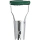 thumbnail image 1 of Levantador de plántulas, herramienta agrícola de acero inoxidable verde, punzón con mango de madera, herramienta de jardinería, sembradora de verduras y flores, 1 of 3