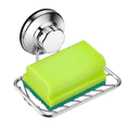thumbnail image 4 of ANNO Super Powerful Vacuum Suction Cup Shower Soap Dish - Strong Rustproof Stainless Steel Soap Saver Sponge Holder for Bathroom & Kitchen Sink, 2 Pack, 4 of 6