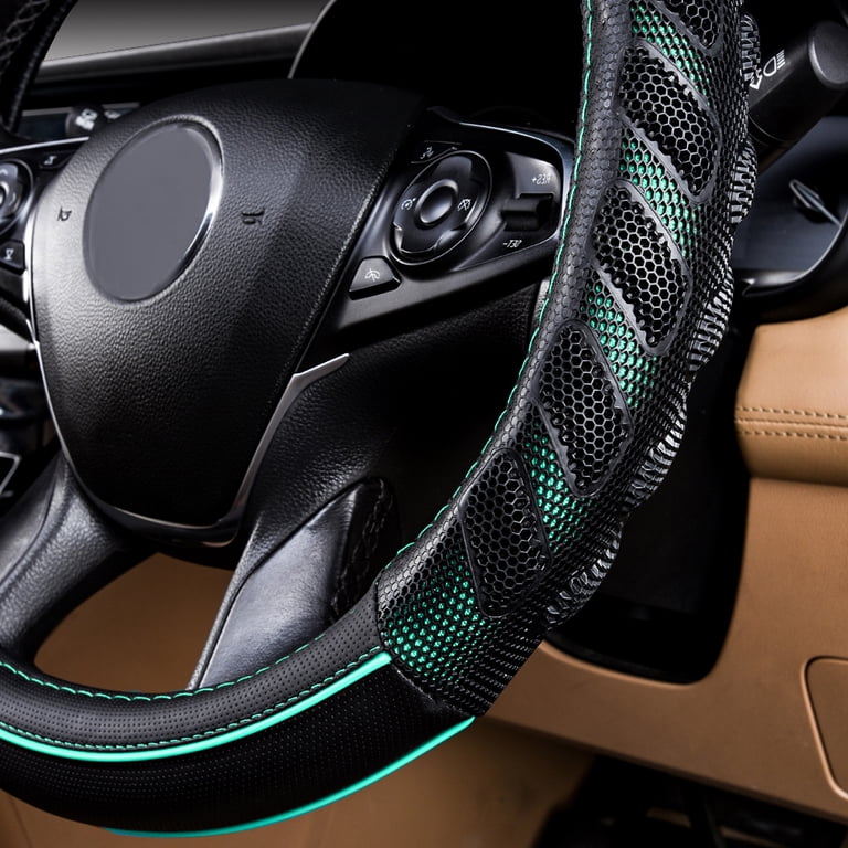 Zedd Breathable Anti Slip Leather Car Steering Wheel Cover Universal F Zedd Breathable Anti Slip Leather Car Steering Wheel Cover Universal F