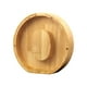 thumbnail image 2 of Lata de ahorro de madera con letras en inglés y cristal transparente., 2 of 6