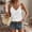 White, variant on Summer Sleeveless Tops for Women Casual Spaghetti Strap Camisole Fashion Eyelet Breathable Soft Tank Top,Light Blue,XXL
