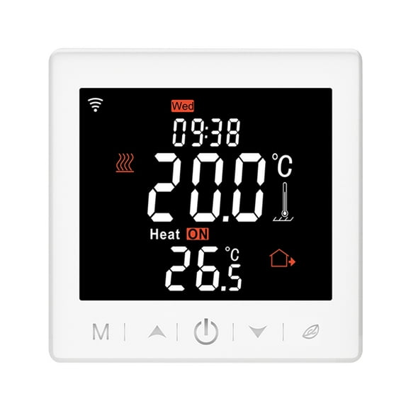 Labymos Chauffage au Sol Électrique Wi-Fi 16A Thermostat avec Application et Commande Vocale Écran LCD 3,5 Pouces
