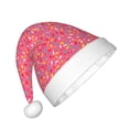 thumbnail image 2 of Rateoe Colorful Sprinkles Donuts Santa Hat Confortable Christmas Hat for Christmas Party Favors Fit for Kids, 2 of 6