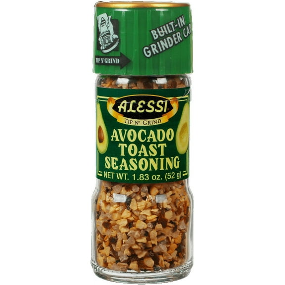 Alessi Avocado Toast Seasoning Spice Grinder, 1.83oz, pack of 6