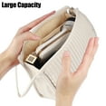 thumbnail image 5 of PU Leather Makeup Bag Large Makeup Bag Make Up Brush Organizer Bag Toiletry Bag for Women Beige, 5 of 6