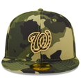 thumbnail image 2 of Men's New Era Camo Washington Nationals 2022 Armed Forces Day On-Field 59FIFTY Fitted Hat, 2 of 6