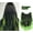 Fluorescent green-Brown Black, variant on Gradient highlight wig fluffy long curly hair for women one-piece invisible seamless hair extension patch simulated hair wig