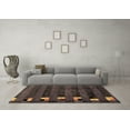 thumbnail image 3 of Ahgly Company Indoor Rectangle Abstract Brown Modern Area Rugs, 2' x 4', 3 of 4