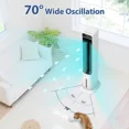 thumbnail image 3 of Portable Evaporative Cooler, Swamp Bladeless Tower Fan Air Conditioner With Ice Cooling & Humidification, 4Ice Packs,, 3 of 5