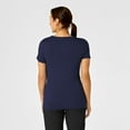 thumbnail image 4 of Wink Layers Women's Silky Knit Short Sleeve Tee, Navy, M Regular, 4 of 5