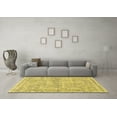thumbnail image 3 of Ahgly Company Machine Washable Indoor Rectangle Oriental Yellow Industrial Area Rugs, 7' x 9', 3 of 4