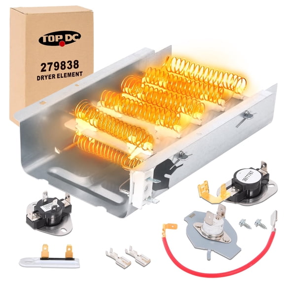 Kit de elemento calefactor para secadora TOPDC 279838 para modelo Whirlpool 110
