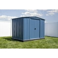 thumbnail image 1 of Arrow Classic Steel Storage Shed, 8x6, Blue Grey, 1 of 8