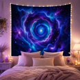 thumbnail image 2 of Swirling Cosmic Nebula Vortex Against Deep Space, Mystical Digital Art for Space Enthusiasts, Celestial Wall Art Decor, Housewarming Gift, Tapestry Wall Hanging for Living Room and Bedroom, 2 of 7
