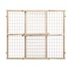 Position & Lock Tall and Wide Value Adjustable Baby Gate (Natural)
