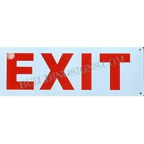 EXIT Sign (Reflective, Aluminum 4X12) (ref-2201)