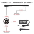thumbnail image 4 of New DC5521 DC5525 DC7450 Portable Computer 230W Power Plug Cable Converter DC Female to 3Pin Adapter DC5521 FEMALE, 4 of 8