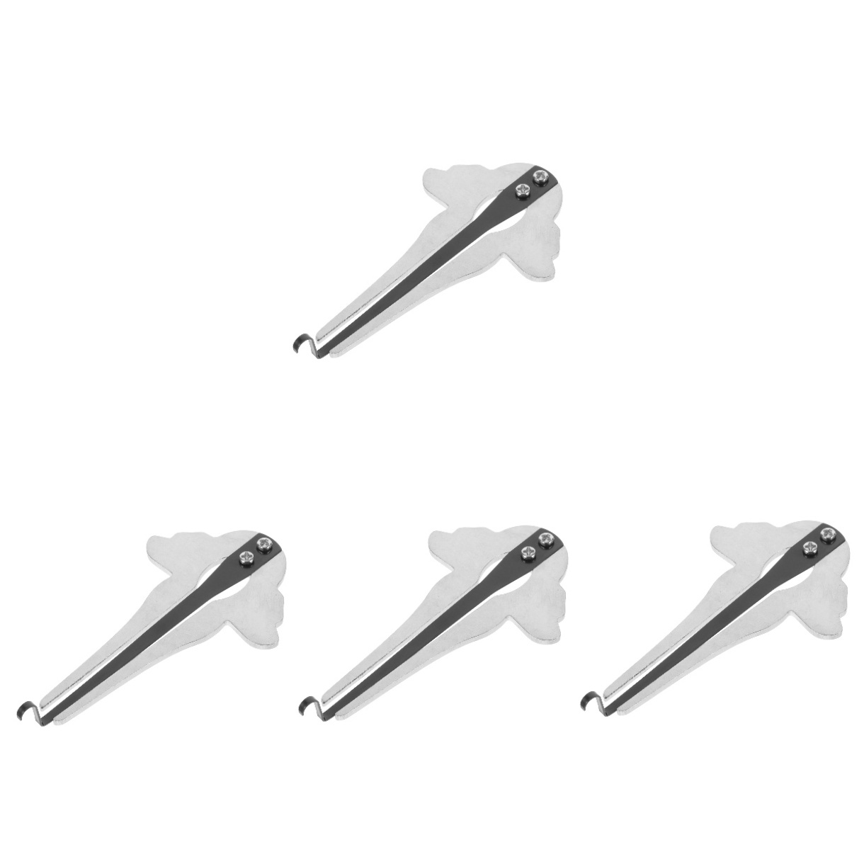 4 Pieces Portable Harmonica for Beginners Jaw Harp Instrument Music Instruments Silver